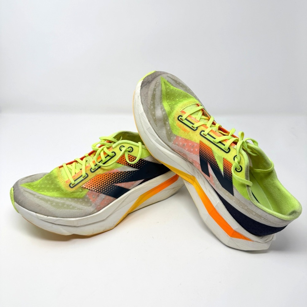 New Balance FuelCell SuperComp Elite v4 White Lime Mango Men's 8.5
